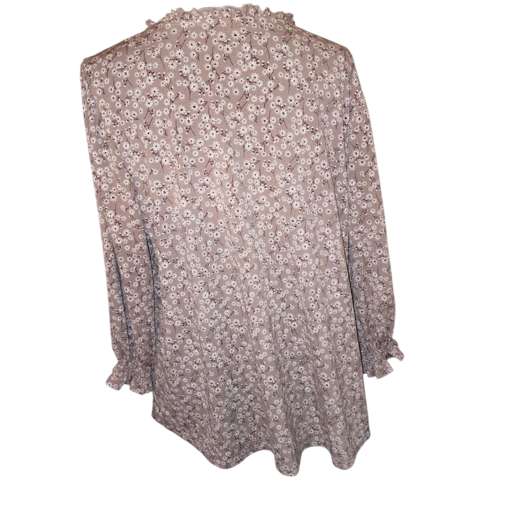 Adrianna Papell Floral Pink Blouse - Picture 3 of 3